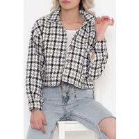 Square Patterned Jacket Black - 508.1367.