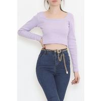 Square Neck Blouse Lilac - 12316.1567.