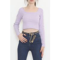 Square Neck Blouse Lilac - 12316.1567.