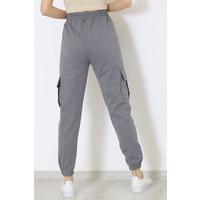 Dark Sweatpants with Cargo Pockets - 9238.1250.
