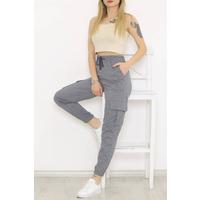 Dark Sweatpants with Cargo Pockets - 9238.1250.