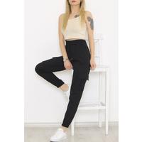 Sports pants with pockets Kargo black - 9238.1250.
