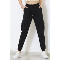 Sports pants with pockets Kargo black - 9238.1250.