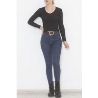 Camisole V-Neck Blouse Black - 472972.1567.