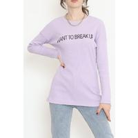 Kaşkorse Baskılı Tunik Lila - 4002.1567.