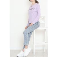 Kaşkorse Baskılı Tunik Lila - 4002.1567.