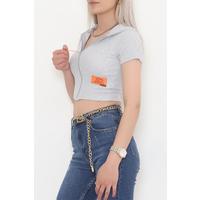 Camisole Hooded Jacket Gray - 11310.1567.