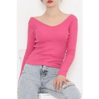 Camisole Front Back V Neck Blouse Fuchsia - 11926.1567.