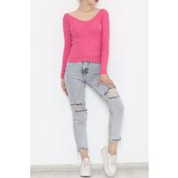Camisole Front Back V Neck Blouse Fuchsia - 11926.1567.