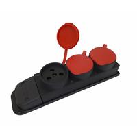 Kauçuk 380 Volt Uzatma 3'lü Priz