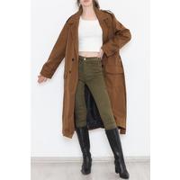Belted Trench Coat Light Brown - 11613.683.