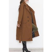 Belted Trench Coat Light Brown - 11613.683.