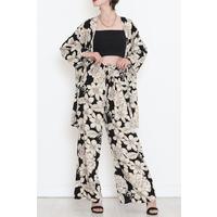 Kimono Takım Siyahbej - 10553.1095.