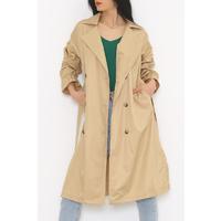 Sleeve Shirred Trench Milk Brown - 9599.1146.