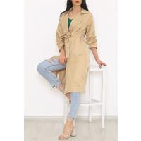 Sleeve Shirred Trench Milk Brown - 9599.1146.