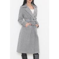Ұзын жеңді пальто сұр - 3123.1322.