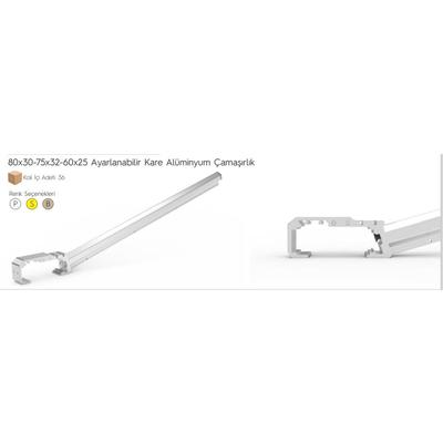 Koral Ayarlı Balkon Çamaşır Askılığı 80X30/60X25