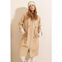 KPY 0009 Quilted Raincoat. BEIGE