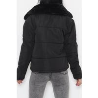 Fur Puffer Jacket Black - 3006.1555.