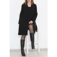 Belted Cashmere Coat Black - 3043.1322.