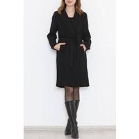 Belted Cashmere Coat Black - 3043.1322.