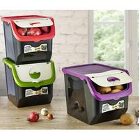 Coral Onion & Potato Storage Container 12L-02 1506