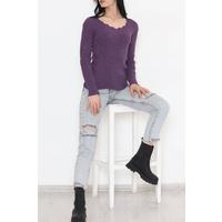 Merdiven Yaka Body Mor - 7658.1319.