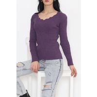 Merdiven Yaka Body Mor - 7658.1319.
