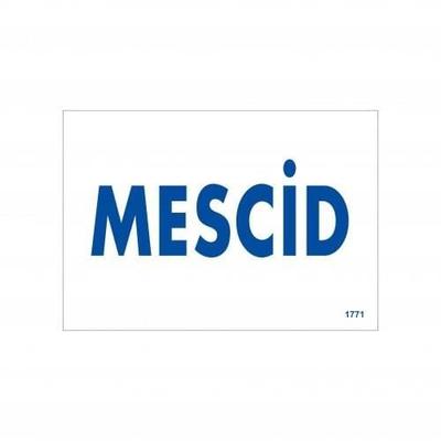 Mescid Uyarı Levhası 17,5x25 KOD:1771