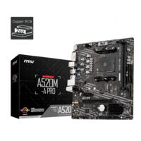 MSI A520M-A PRO DDR4 4600MHZ 1XHDMI 1XDVI 1XM.2 USB 3.2 MATX AM4 (AMD AM4 5000/4000 /3000 SERİSİ İLE UYUMLU)