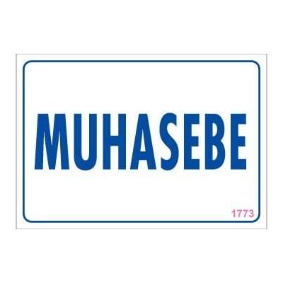 Muhasebe Uyarı Levhası 17,5x25 KOD:1773