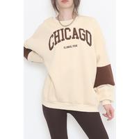 Embroidered 3 Thread Sweat Beige - 3607.105.