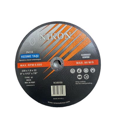 Nikon 38059 Düz 230X1.9X22mm İnox Kesme Taşı