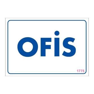 Ofis Uyarı Levhası 17,5x25 KOD:1775