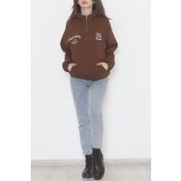 Front and Back Printed Sweat Brown - 471351.105.