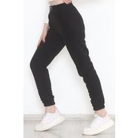 Front Crest Fleece Bottom Black - 330423.1608.