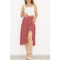 The skirt with a slit in the front is Red and white - 2250 555.