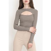 Önü Dekolteli Body Vizonkahve - 10703.1567.
