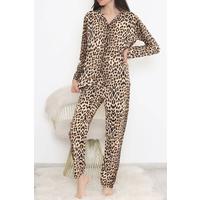 Түйме-алдыңғы пижама жиынтығы Leopard - 150.1287.