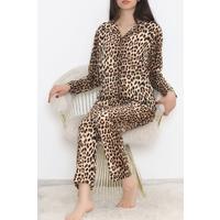 Түйме-алдыңғы пижама жиынтығы Leopard - 150.1287.