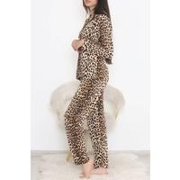 Түйме-алдыңғы пижама жиынтығы Leopard - 150.1287.