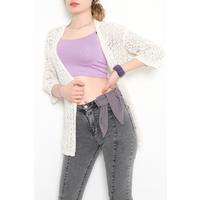 Örgü Desen  Hırka  Ekru - 01326.391.