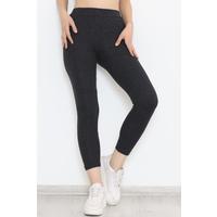 Knitted Stitching Tights Anthracite - 10158.1567.