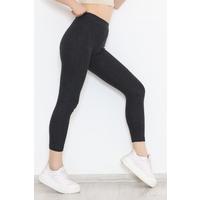 Knitted Stitching Tights Anthracite - 10158.1567.