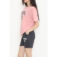 Oversize Şortlu Takım Füme - 12630.5238.