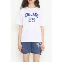 Oversize Şortlu Takım İndigo - 12630.5238.