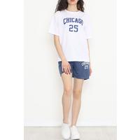 Oversize Şortlu Takım İndigo - 12630.5238.