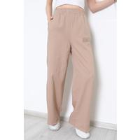Paça Kesik Gabardin Pantolon Vizon - 611.1247.