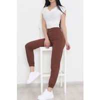 Elasticized Sweatpants Brown - 330368.1608.