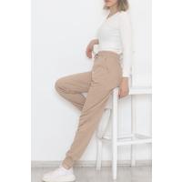 Ribbed Sweatpants Milk Coffee - 471177.053.